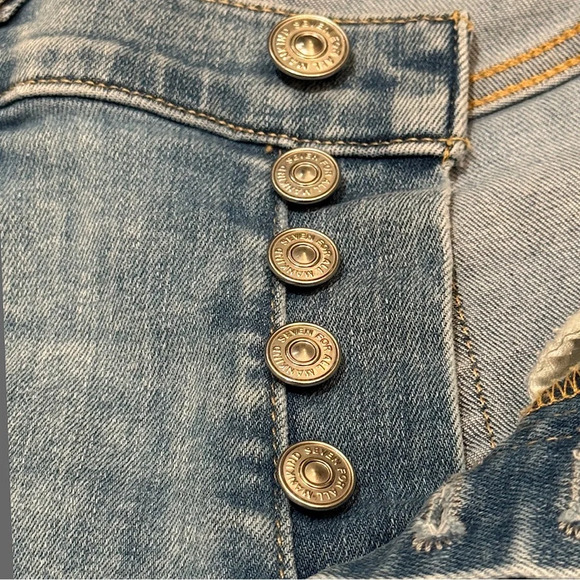 7 For All Mankind Light Washed Blue Jeans SZ 25 - Picture 4 of 8